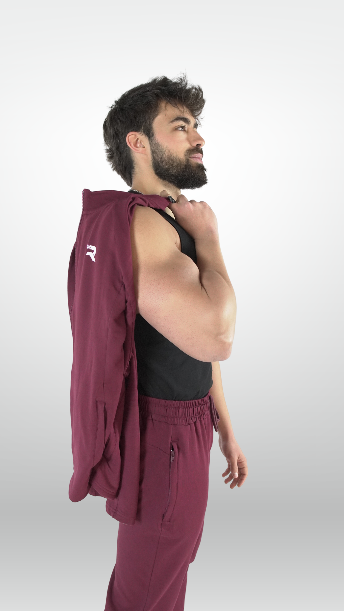 Zip Sweatshirt granate